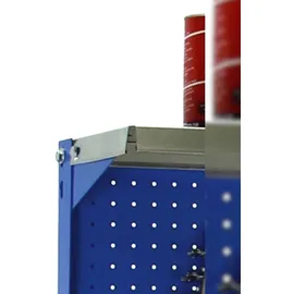 Simonrack Werkbank 400 kg Belastbarkeit, 144,5x91x61 cm, Große Arbeitsfläche Arbeitsfläche, Arbeitstisch, Holz-Arbeitsplatte, Blau/Holz - BT3