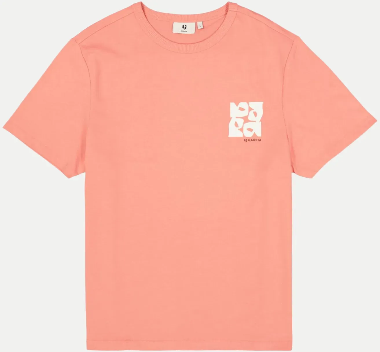 T-Shirt mit Rückenprint Rosa XXL