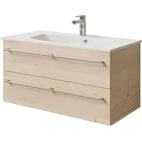 Saphir »Serie 6025 Mineralmarmor-Waschtisch mit Unterschrank, 97 cm breit«,