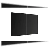ALLboards Herdabdeckplatte Schneidebrett Glas 2-tlg. 52 x 30 cm Schwarz/Mehrfarbig