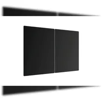 ALLboards Herdabdeckplatte Schneidebrett Glas 2-tlg. 52 x 30 cm Schwarz/Mehrfarbig