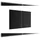 ALLboards Herdabdeckplatte Schneidebrett Glas 2-tlg. 52 x 30 cm Schwarz/Mehrfarbig