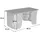 MCW Gartentisch 90 x 45 x 43 cm Weiß