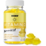 Weider WEIDER Vitamin D Gummies, Vitamin D3 hochdosiert, leckere Gummibärchen mit dem Sonnenvitamin für Knochengesundheit und Immunsystem,zuckerfrei, Fruchtgummies mit Zitronengeschmack, 50 Portionen