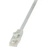 Logilink CP2032U RJ45 Patchkabel CAT 6 U/UTP 1.00 m Grau mit Rastnasenschutz 1 St.
