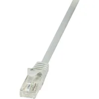 Logilink CP2032U RJ45 Patchkabel CAT 6 U/UTP 1.00 m Grau mit Rastnasenschutz 1 St.