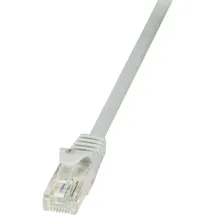 Logilink CP2032U RJ45 Patchkabel CAT 6 U/UTP 1.00 m Grau mit Rastnasenschutz 1 St.