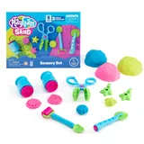 Learning Resources Playfoam Sand Sensorik-Set, Spielsand-Spielzeug in 3 Farben und mit 5 Instrumenten, Spielsand zum Kneten, Mischen und Formen, 3+