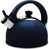 Galicja wasserkessel edelstahl Molly – Flötenkessel gasherd – wasserkocher herd – pfeifkessel gasherd – Flötenkessel Wasserkessel – wasserkessel induktion – 1,7l Marineblau