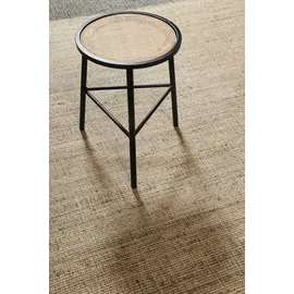 Green Looop Teppich GREEN LOOOP "Viktor GL-82303", braun (anthrazit braun,anthrazit braun), B:130cm H:4mm L:190cm, Jute, Teppiche, Teppich, Naturfaser Teppich aus 80% Jute 20% Baumwolle, mit Fransen, Wohnzimmer