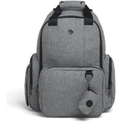 Wickeltasche HUGGIES BABYWEAR, Baby, grau (dk grau heather), Canvas, Nylon, Taschen, inklusive Wickelunterlage, ohne abgebildete Accessories
