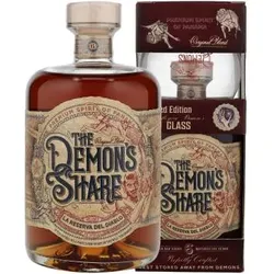 The Demon’s Share Rum 6 Jahre Geschenkset - Glas 40% Vol. 700ml