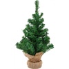 Tannenbaum grün im Jutesack 60cm