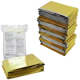 Body Products Medi-Inn Rettungsdecke Rettungsfolie gold | silber 160 x 210 cm 10 Stück