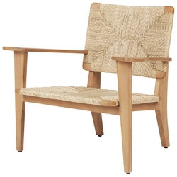 GUBI - F-Chair Outdoor Lounge Stuhl, teak