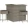 vidaXL Gartenbar Set 3-tlg. Grau