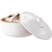 Römertopf Brot-Back-Topf aus natürlichem Ton - 23 cm Ø – Brot Backen mit dem Original – für eine luftige Krume und knusprige Kruste