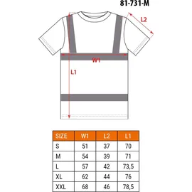 Neo Tools Warnschutz T-Shirt Kurzarm in zwei Farben orange L