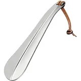 Ruvan 1 Pcs Schuhlöffel Kurz Aus Metall, Schuhlöffel 18cm Schuhanzieher Metall, Schuhlöffel Metall Shoehorn Lang Edelstahl Für Reisen -Mann Frauen Kinder Senioren