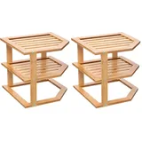 5five simply smart 5five - eckregal 2 Ebenen Bambus