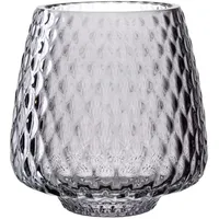 LEONARDO Teelichthalter GIULIA Glas Grau
