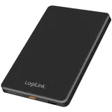 Logilink Magnetische Powerbank, 5000 mAh, USB-C, PD, 15 W, MagSafe-kompatibel, schwarz