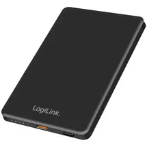 Logilink Magnetische Powerbank, 5000 mAh, USB-C, PD, 15 W, MagSafe-kompatibel, schwarz
