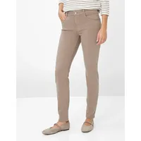 Brax Damen Röhrenjeans Style SHAKIRA TAUPE, denim hellbraun, Gr.