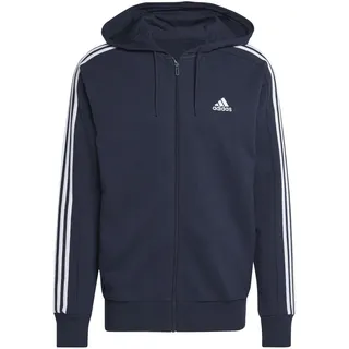 Adidas Essentials French Terry 3-Streifen Kapuzenjacke Legend Ink / White M