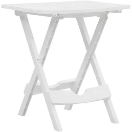 vidaXL Gartentisch 45,5 x 38,5 x 50 cm weiß klappbar