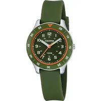 Calypso Kinderuhr Analog  Kautschuk Grün  Quarzwerk  Wasserdicht 10 ATM