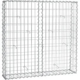 Estexo Spiral Steingabionen Steinkorb Wand Drahtkorb Mauer (1 Stück 100x100x20 cm