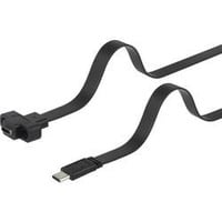 Renkforce USB-Kabel USB 3.2 Gen1 (USB 3.0 / USB 3.1 Gen1) USB-C® Stecker, USB-C® Buchse 0.25 m Schwarz