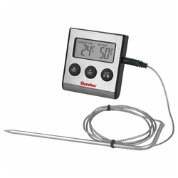 Metaltex Grillbesteck-Set Digital-Thermometer grau