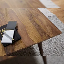 KADIMA DESIGN Esszimmertisch REPA 180 x 80 x 76 cm rustikal Massiv-Holz, - 8 Personen - Braun