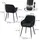 Vicco Esszimmerstuhl Relio Polyester schwarz