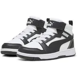 Puma Rebound V6 Mid Ac+ Ps Sneaker, Puma White Puma Black Shadow Gray, 30