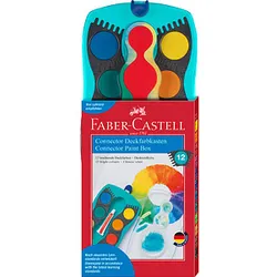 FABER-CASTELL Connector Wasserfarbkasten 12 Farben