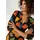 Aniston CASUAL Jerseykleid Schwarz/Beige/Braun 38