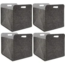 Dune Design Aufbewahrungsbox 33 x 33 x 38 cm 4-tlg. grau