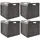 Dune Design Aufbewahrungsbox 33 x 33 x 38 cm 4-tlg. grau
