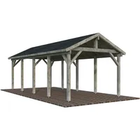 Palmako Carport Robert 23,1 m2 - grau tauchgrundiert
