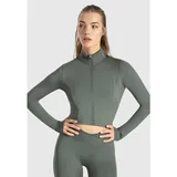 SMILODOX Crop Jacke Nilai, in Khaki | Gr.: XS