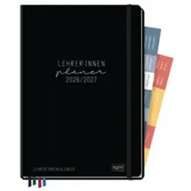 häfft® verlag Lehrer-Planer Black Edition A4+ 2026/2027 Schwarz