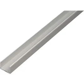 GAH Alberts U-Profil selbstklemmend Aluminium silber 12,9 x 10 x 1,5 mm 1 m