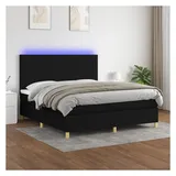 vidaXL Boxspringbett 180 x 200 cm Schwarz
