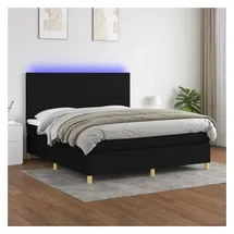 vidaXL Boxspringbett 180 x 200 cm Schwarz