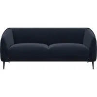 2,5-Sitzer FLEXLUX "Belle Designsofa, Couch, bequem durch Kaltschaum im Sitz", blau (royal blau), B:188cm H:74cm T:89cm, 100% Polyester, Sofas, Skandinavisches Design, In hochwertiger Verarbeitung