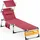 CASARIA Sonnenliege 180 x 60 x 30 cm Rot