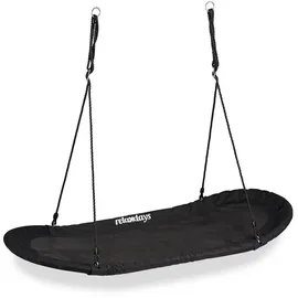 Relaxdays Nestschaukel XXL schwarz